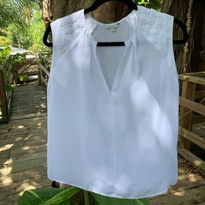 White Guess sleeveless blouse